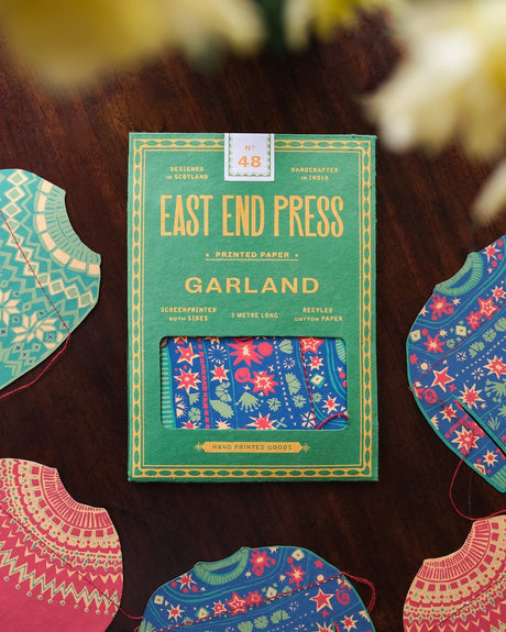 Christmas Sweaters Sewn Paper Garland | East End Press