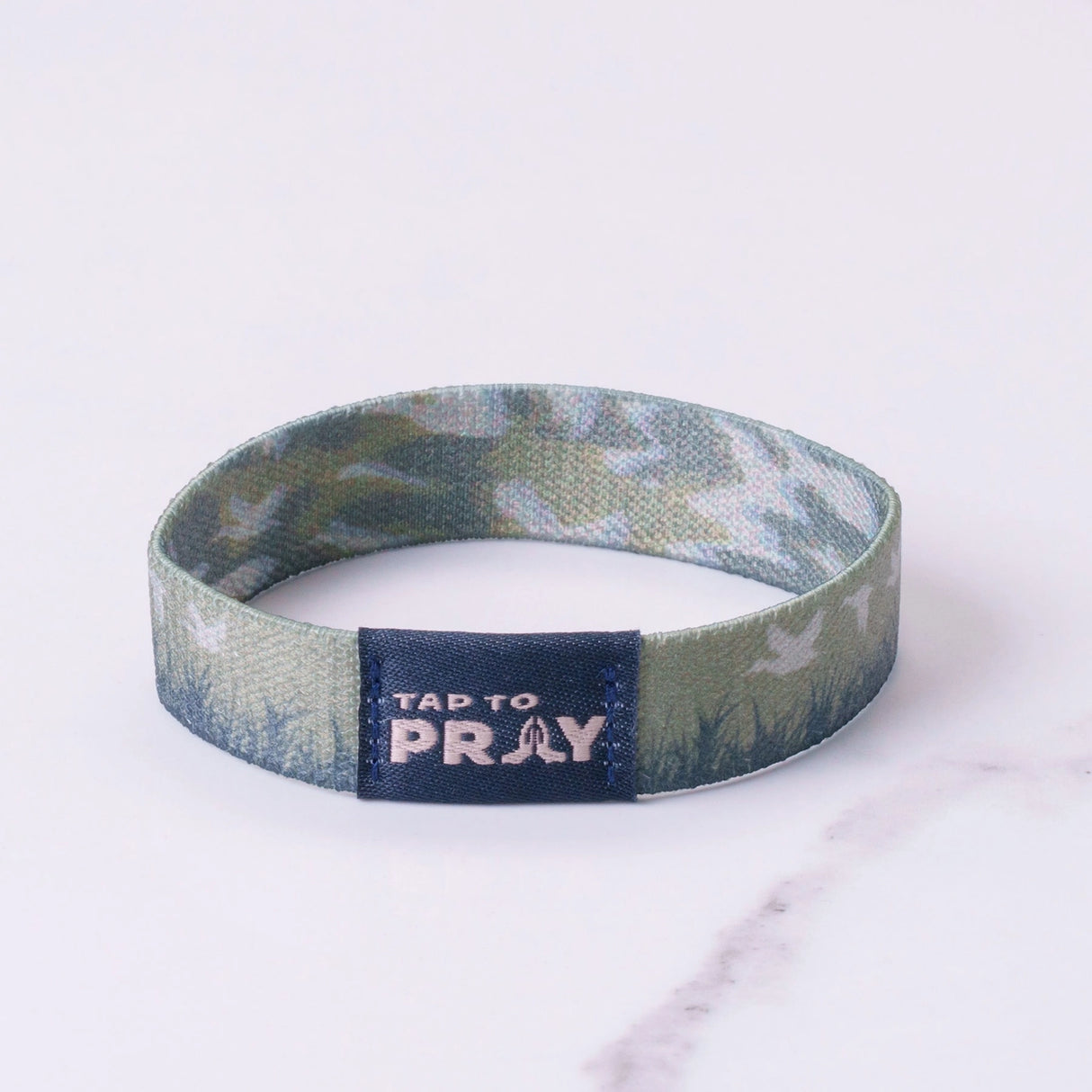 Waterfowl Camo Tap to Pray Wristband