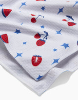 Fruit Sparkle Toss Geometry Tea Towel