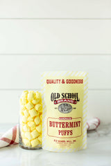 Soft Yellow Buttermint Puffs | Old School Brand