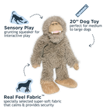 Stuffless Bigfoot Plush Squeaker Dog Toy