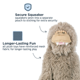 Stuffless Bigfoot Plush Squeaker Dog Toy