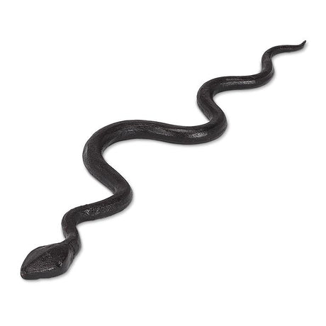 
black cast iron snake decor sculpture long winding snake home accent