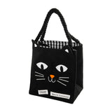 black cat trick or treat candy bag