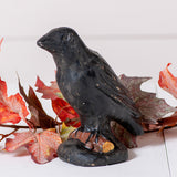 Resin Mache Halloween Black Crows