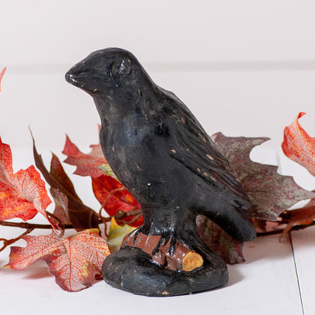 Resin Mache Halloween Black Crows