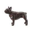 Black resin French bulldog figurine decorative shelf accent