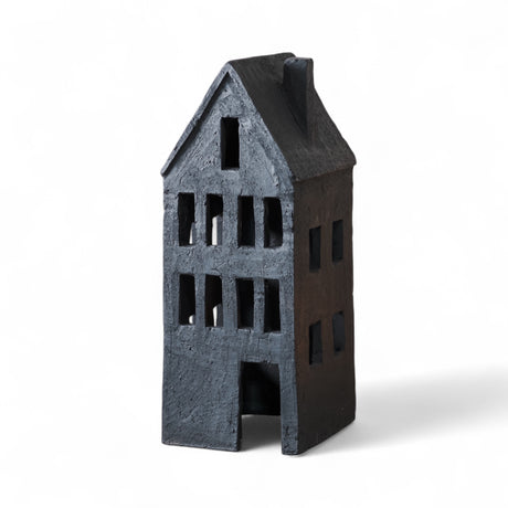 black terracotta spooky house