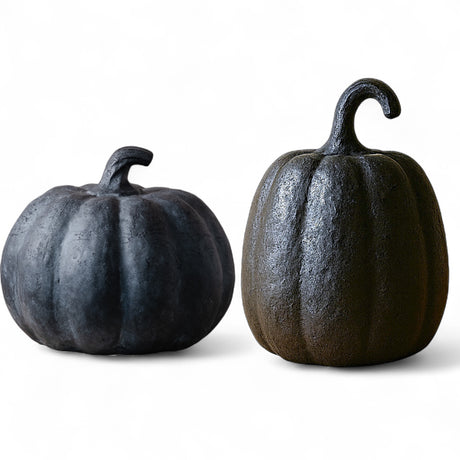  black terracotta pumpkin with matte finish