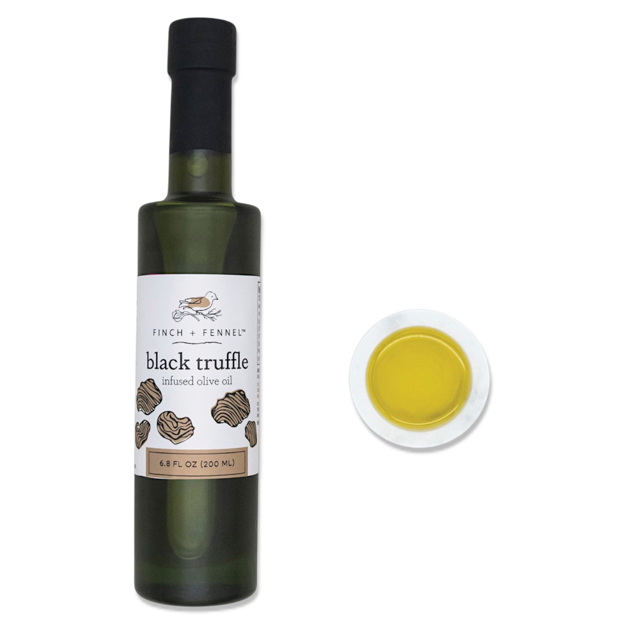 black truffle infused olive oil gourmet finishing oil for pasta risotto eggs