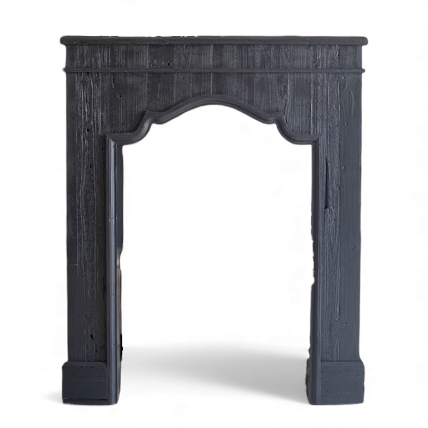 Black Wooden Decorative Mantle