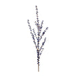 Blue faux berry spray stem 43.5 inches tall with branching brown stems and small blue berries