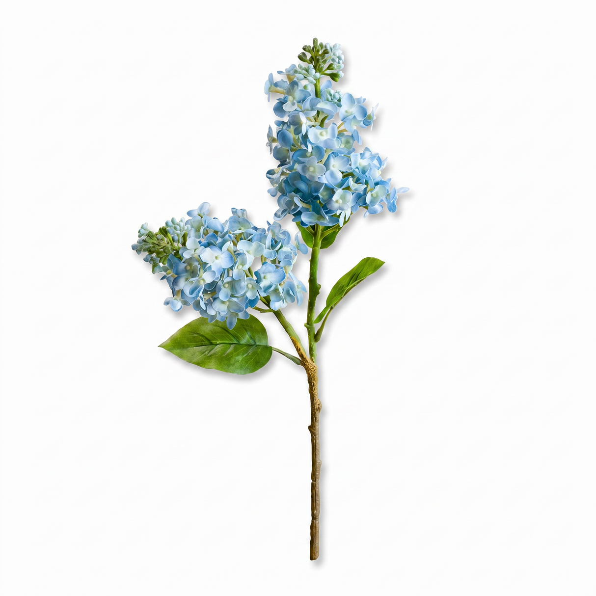 blue hydrangea stem faux floral 26 inch realistic artificial flower decor