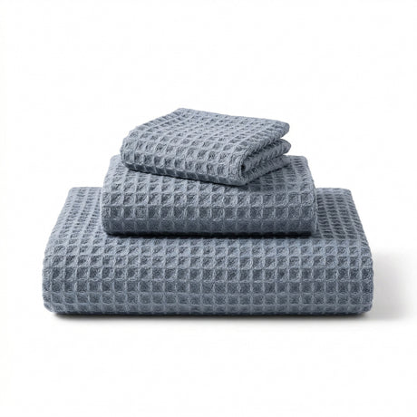 blue sky geometry hand and bath towel collection by Geometry