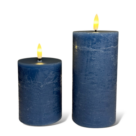 blue wax 3D flameless candles