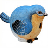 bluebird wooden birdhouse hand painted hanging garden bird house decor