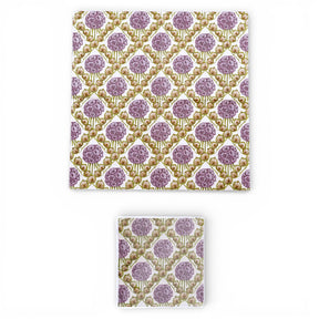 botanical floral paper cocktail napkins set of 50 for spring entertaining and garden party décor