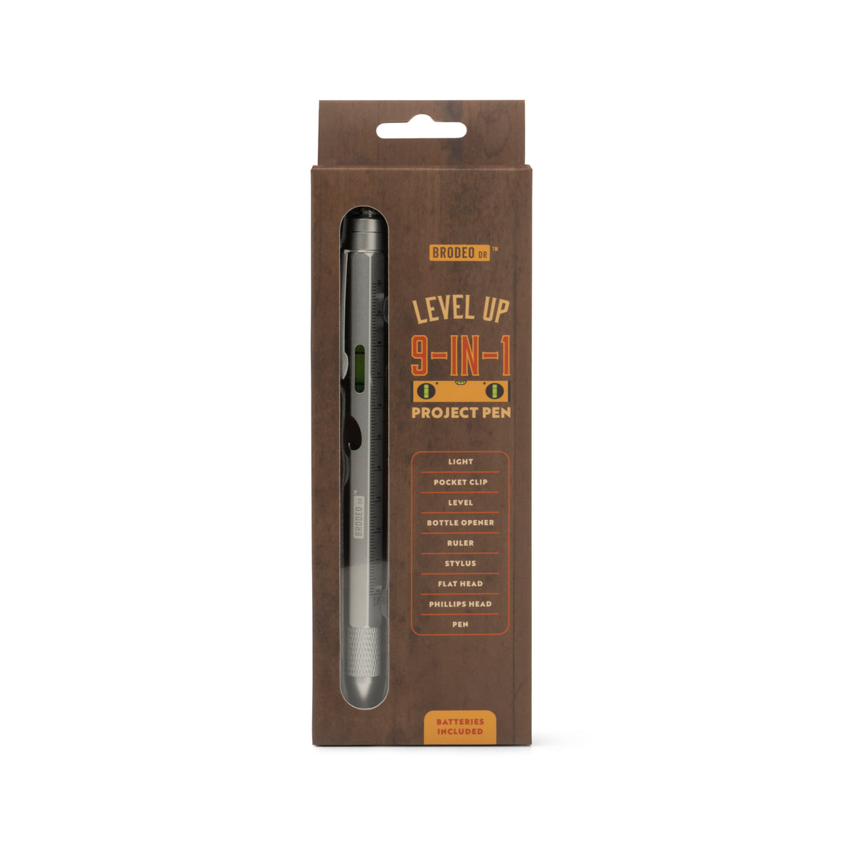 9-in-1 Multi Tool Pen with Level & Screwdriver
