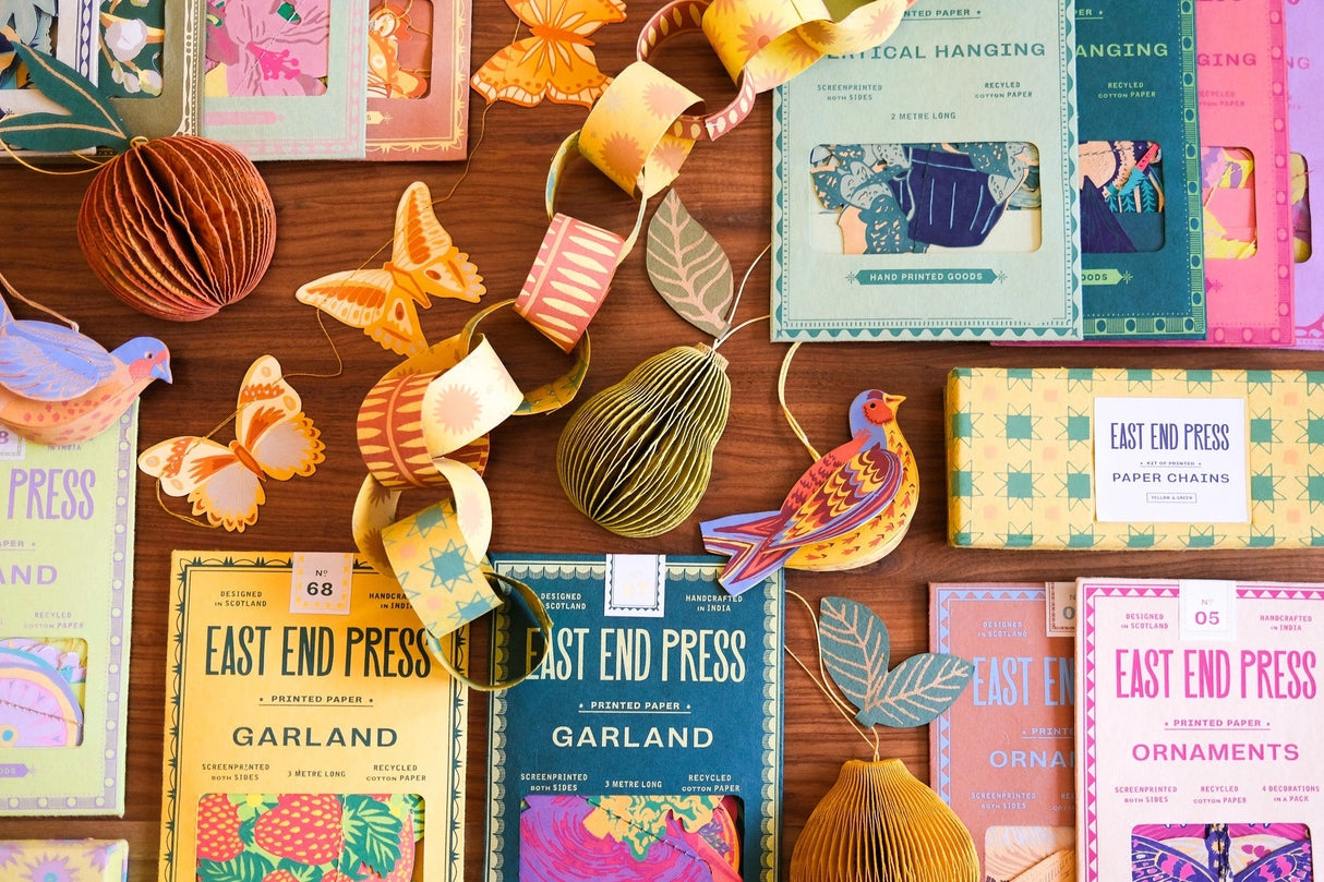 Hand-Sewn Vegetables Paper Garland | East End Press