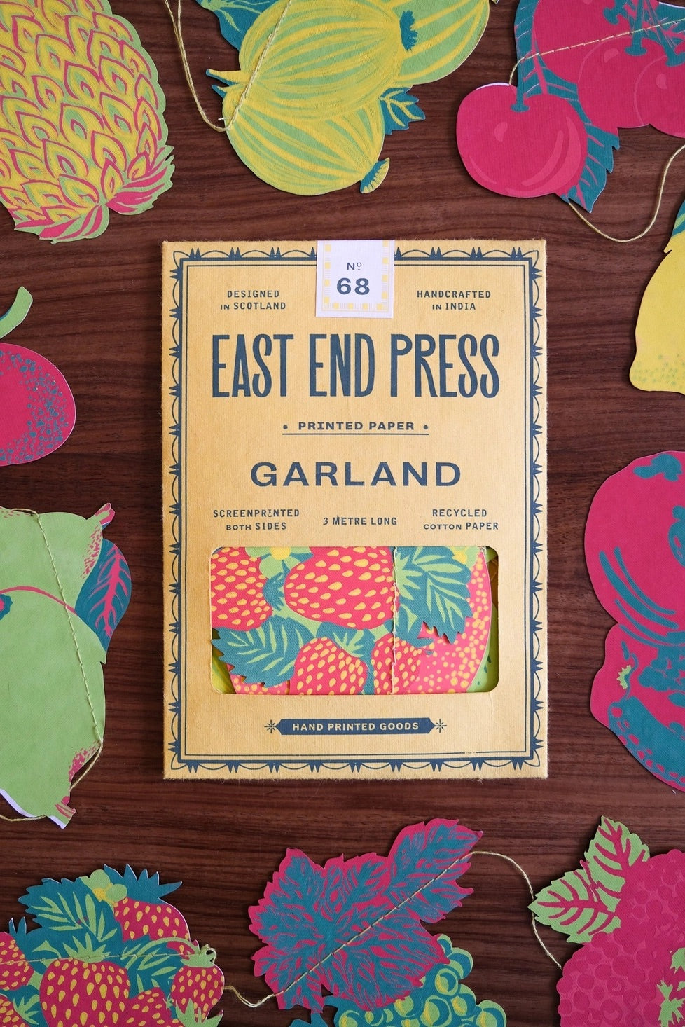 Hand-Sewn Fruit Paper Garland | East End Press