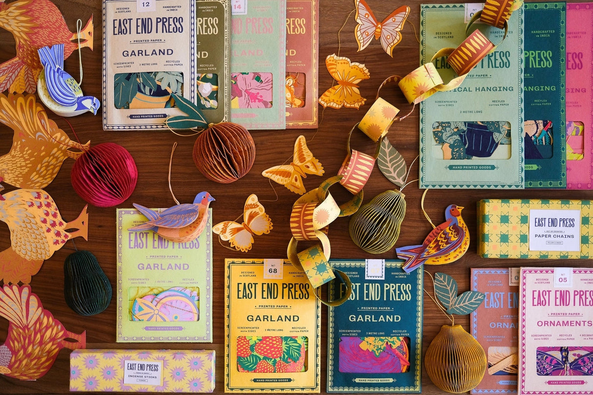 Hand-Sewn Fruit Paper Garland | East End Press