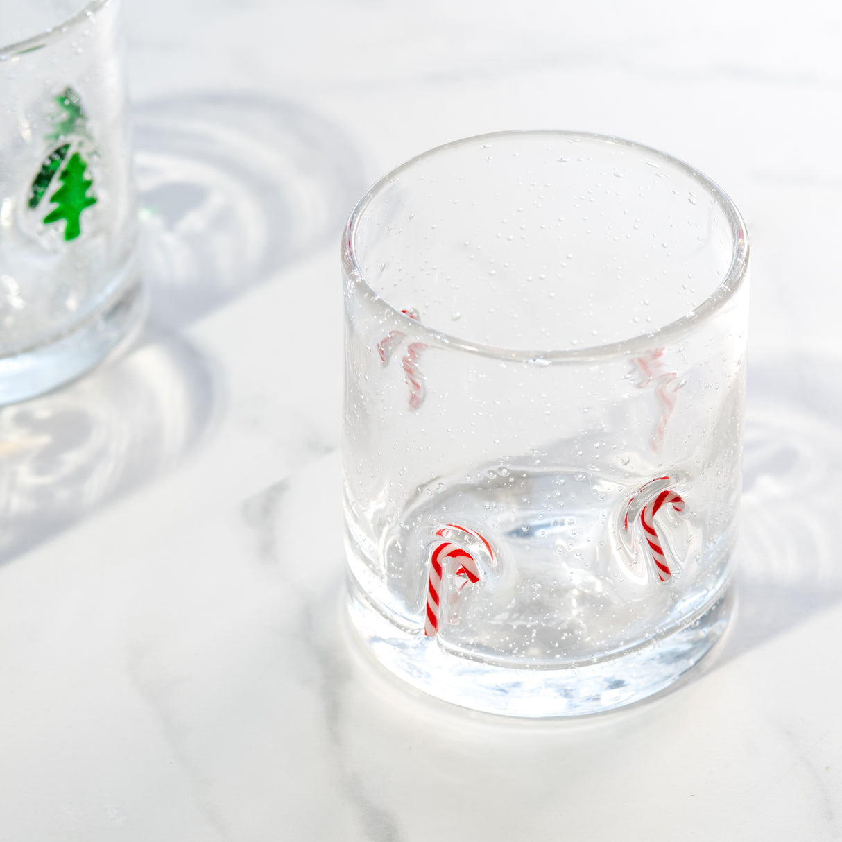 Christmas Icon Bubble Drinking Glass