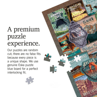 Protect Our National Parks Collection Collage Jigsaw Puzzle