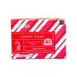 Candy Cane bar soap with a peppermint and vanilla scent, made with coconut milk and raw Texas honey.
