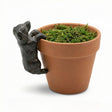 cast iron dog pot hanger decorative dog planter clip for flower pots and plant displays