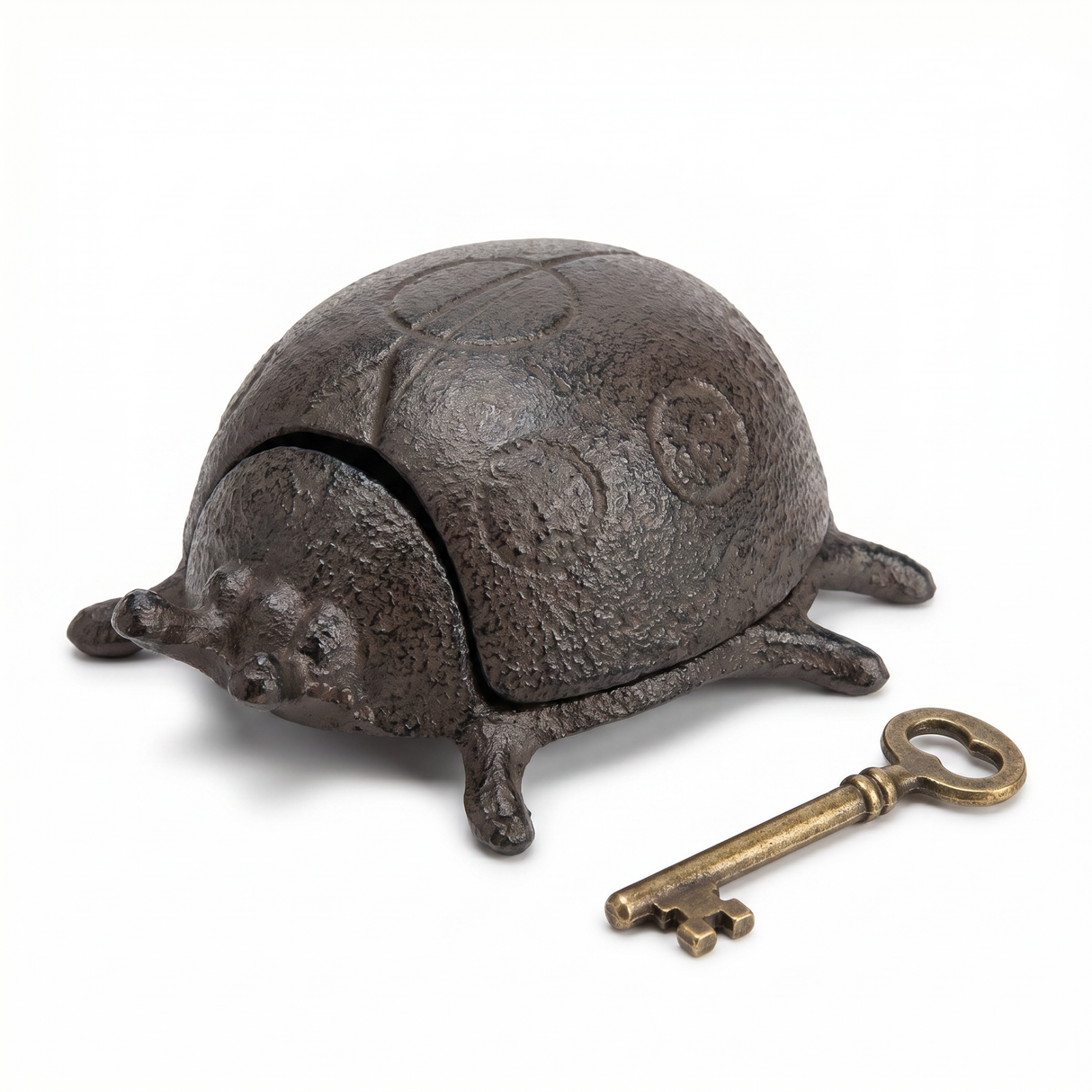 cast iron ladybug key holder outdoor key hider garden decor hidden key box