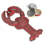 cast iron lobster bottle opener coastal bar accessory beach house kitchen decor seafood lover gift idea