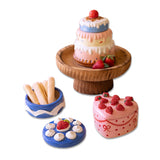 ceramic cake shaped trinket boxes with lids decorative dessert storage containers
