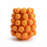 orange cluster ceramic vase citrus decor kitchen centerpiece bright fruit vase