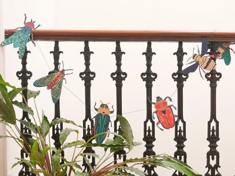 Hand-Sewn Insects Paper Garland | East End Press