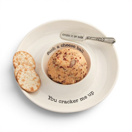 cheese ball serving dish set with spreader dolomite appetizer plate entertaining serveware hostess gift ideas