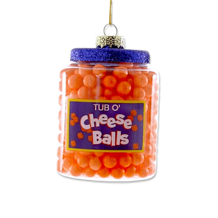 Glass cheese balls ornament by cody foster