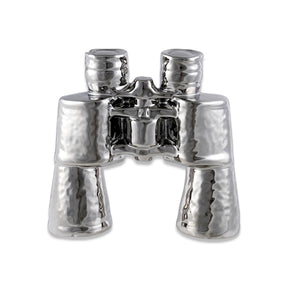 chrome ceramic binoculars decorative object shelf accent