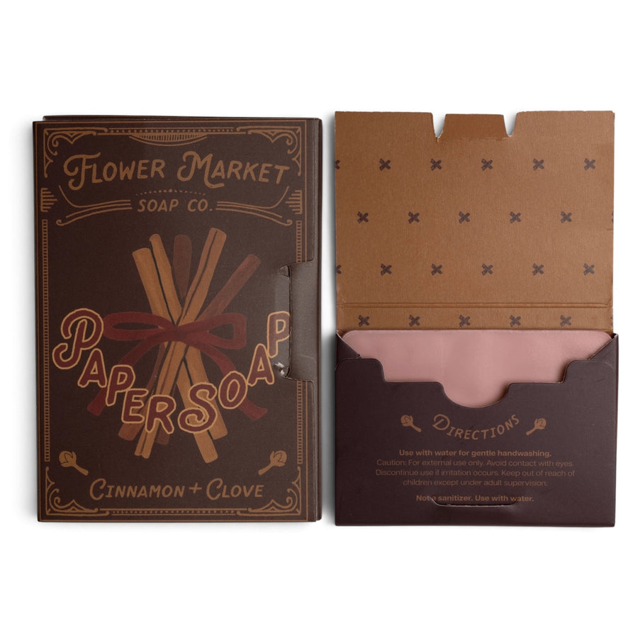 Cinnamon + Clove Paper Soap Travel Sheets – Rust & Cinder
