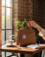 Pastel Cross Tap to Pray Keychain