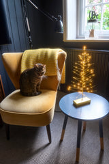 Gold Festive LED Tree with Timer