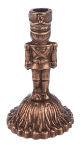 Nutcracker Cast Iron Taper Candle Holder | 3 Colors
