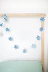 Snowflakes Sewn Paper Garland | East End Press