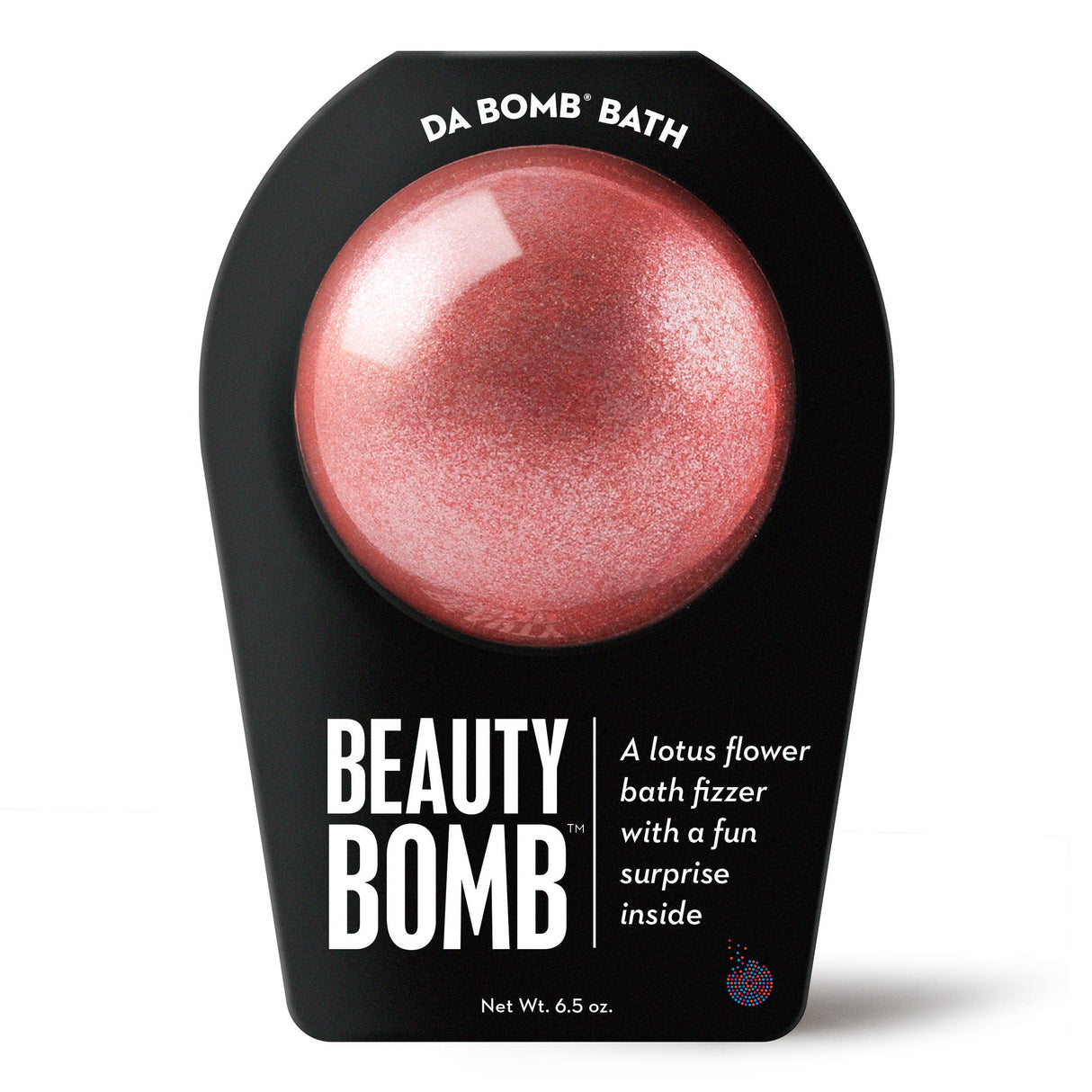 Da Bomb Beauty Bomb sparkling pink bath bomb with lotus flower fragrance and a surprise inside
