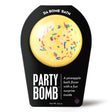 Da Bomb Party Bomb yellow pineapple bath fizzer with colorful sprinkles and a surprise inside