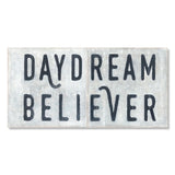daydream believer wood art tile 9x18 sugarboo wall decor inspirational sign
