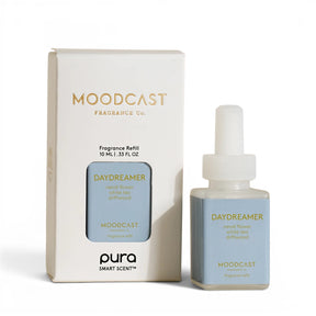 Daydreamer Pura fragrance refill by Moodcast featuring neroli flower, white tea, and driftwood home fragrance scent