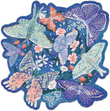 Luminous Butterflies Mini Shaped Jigsaw Puzzle