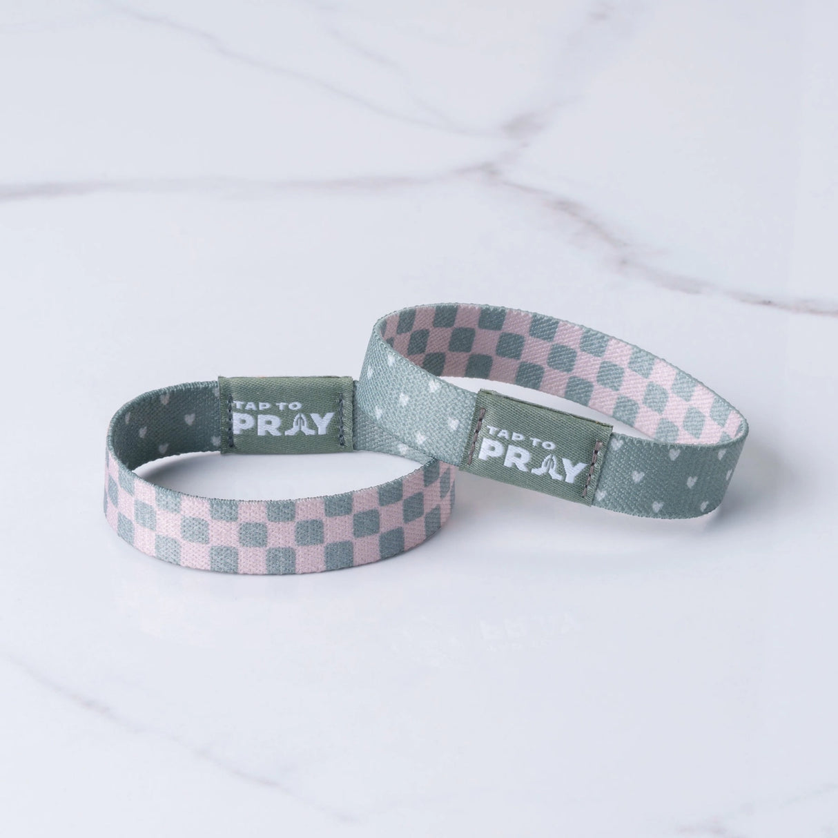 Cottage & Tile Tap to Pray Wristband