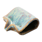 Reactive Glaze Ceramic Soap & Sponge Holder with Drip Spout