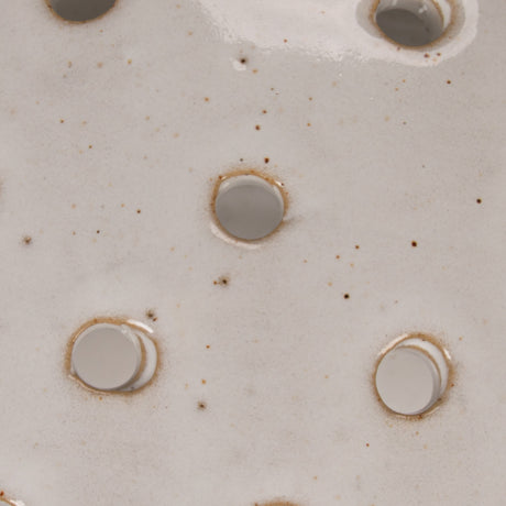 White Ceramic Berry Bowl Strainer